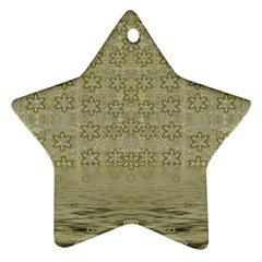 Shooting Stars Over The Sea Of Calm Ornament (star) by pepitasart