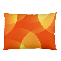 Abstract Orange Yellow Red Color Pillow Case by Celenk