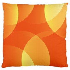 Abstract Orange Yellow Red Color Large Cushion Case (two Sides) by Celenk