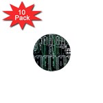 Printed Circuit Board Circuits 1  Mini Magnet (10 pack) 