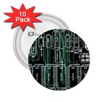 Printed Circuit Board Circuits 2.25  Buttons (10 pack) 