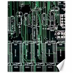 Printed Circuit Board Circuits Canvas 11  x 14  