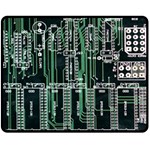 Printed Circuit Board Circuits Double Sided Fleece Blanket (Medium) 