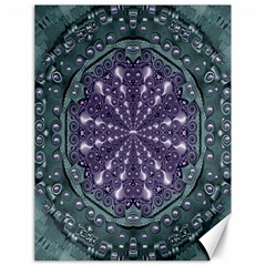 Star And Flower Mandala In Wonderful Colors Canvas 18  X 24   by pepitasart