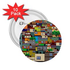 Building 2 25  Buttons (10 Pack)  by Celenk