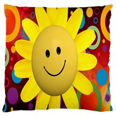 Sun Laugh Rays Luck Happy Standard Flano Cushion Case (two Sides) by Celenk