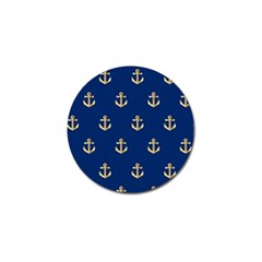 Gold Anchors Background Golf Ball Marker (10 Pack)