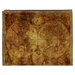 Map Of The World Old Historically Cosmetic Bag (xxxl)  by Celenk