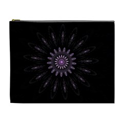 Fractal Mandala Delicate Pattern Cosmetic Bag (xl) by Celenk