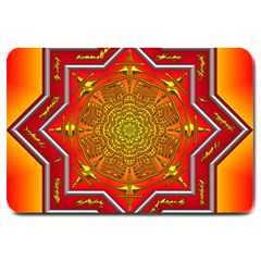 Mandala Zen Meditation Spiritual Large Doormat  by Celenk