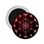 Mandala Red Bright Kaleidoscope 2.25  Magnets