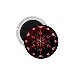 Mandala Red Bright Kaleidoscope 1.75  Magnets