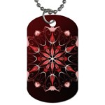 Mandala Red Bright Kaleidoscope Dog Tag (One Side)