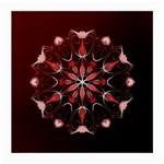 Mandala Red Bright Kaleidoscope Medium Glasses Cloth