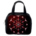 Mandala Red Bright Kaleidoscope Classic Handbags (One Side)