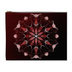Mandala Red Bright Kaleidoscope Cosmetic Bag (XL)