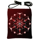 Mandala Red Bright Kaleidoscope Shoulder Sling Bags