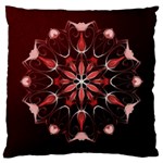 Mandala Red Bright Kaleidoscope Large Cushion Case (Two Sides)
