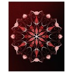 Mandala Red Bright Kaleidoscope Drawstring Bag (Small)