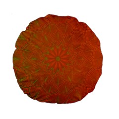 Background Paper Vintage Orange Standard 15  Premium Round Cushions by Celenk