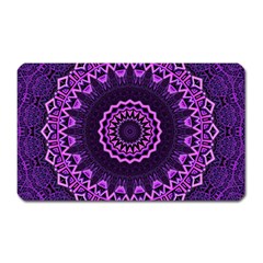 Mandala Purple Mandalas Balance Magnet (rectangular)