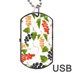 Juicy Currants Dog Tag Usb Flash (two Sides) by TKKdesignsCo