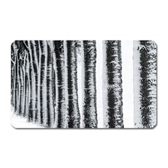 Row Trees Nature Birch Magnet (rectangular) by Celenk