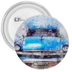 Car Old Car Art Abstract 3  Buttons by Celenk