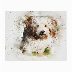 Dog Animal Pet Art Abstract Small Glasses Cloth (2-side) by Celenk