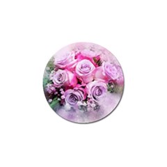 Flowers Roses Bouquet Art Abstract Golf Ball Marker (4 Pack)