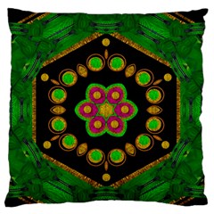 Magic Of Life A Orchid Mandala So Bright Standard Flano Cushion Case (two Sides) by pepitasart