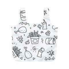 Set Chalk Out Scribble Collection Full Print Recycle Bags (m)  by Celenk