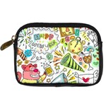 Doodle New Year Party Celebration Digital Camera Cases Front