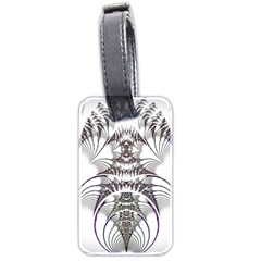 Fractal Delicate Intricate Luggage Tags (two Sides) by Celenk