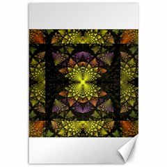 Fractal Multi Color Geometry Canvas 12  X 18   by Celenk