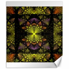 Fractal Multi Color Geometry Canvas 20  X 24   by Celenk