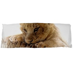 Lion Cub Close Cute Eyes Lookout Body Pillow Case Dakimakura (two Sides) by Celenk