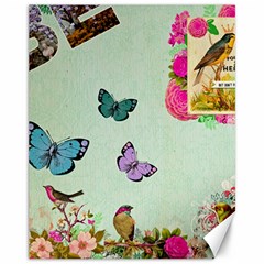 Whimsical Shabby Chic Collage Canvas 11  X 14   by NouveauDesign
