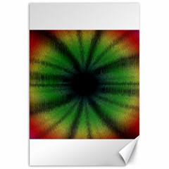 Sunflower Digital Flower Black Hole Canvas 20  X 30   by Celenk