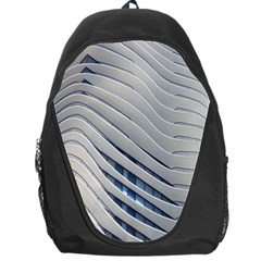 Aqua Building Wave Backpack Bag by Celenk