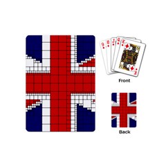 Union Jack Flag Uk Patriotic Playing Cards (mini)  by Celenk