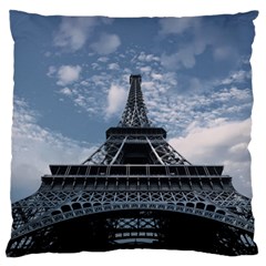 Eiffel Tower France Landmark Large Cushion Case (two Sides) by Celenk