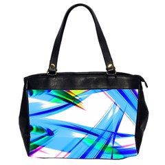 Lines Vibrations Wave Pattern Office Handbags (2 Sides)  by Celenk