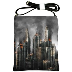 Armageddon Disaster Destruction War Shoulder Sling Bags by Celenk