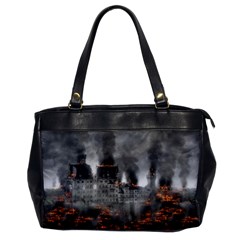 Destruction War Conflict Explosive Office Handbags by Celenk