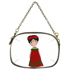 Frida Kahlo Doll Chain Purses (two Sides)  by Valentinaart