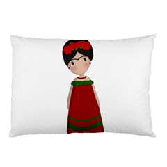 Frida Kahlo Doll Pillow Case by Valentinaart
