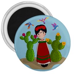 Frida Kahlo Doll 3  Magnets by Valentinaart