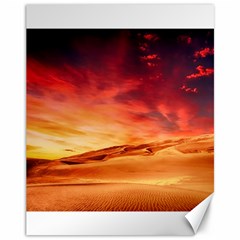 Desert Sand Dune Landscape Nature Canvas 11  X 14   by Celenk