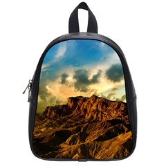 Mountain Sky Landscape Nature School Bag (small) by Celenk